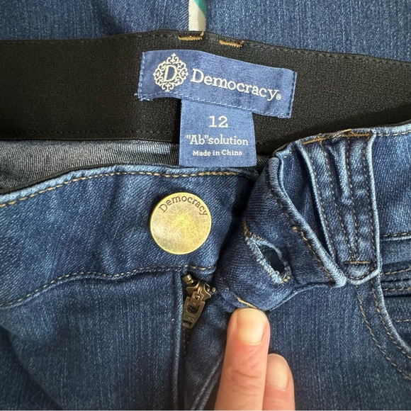 Democracy “Ab”solution Booty Lift Blue Denim Jeggings B1105BBV2 - Picture 6 of 8